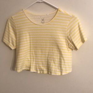 Yellow crop top